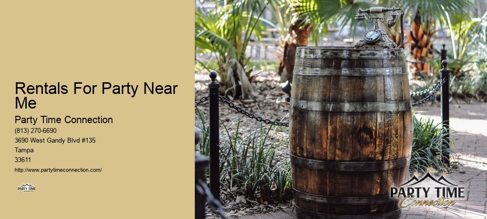 Rentals For Party Near Me